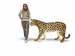 Cheetah Statue True Life Size Realistic Museum Quality