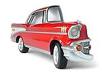 Red 57 Chevy Car Wall Decor Full Size 10FT Replica