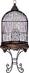 Decorative Bird Cage with Stand Bronze Imperial