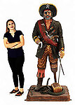 Peg Leg Pirate Statue Captain Hook Life Size