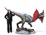 Dilophosaurus Dinosaur Statue Life Size 10FT