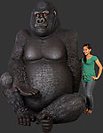 Life Size Gorilla Statue