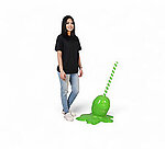 Green Lollipop Statue Melted Large 3D Sculpture