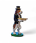 Beagle Butler 3FT Staue with Serving Tray