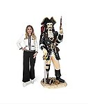 Caribbean Pirate Peg Leg Statue Life Size 6FT