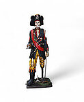 Skeleton Pirate Peg Leg Life Size Statue 6.5 FT