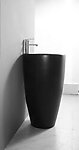 Matte Black Bathroom Pedestal Sink - Fiori
