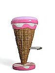 Strawberry and Vanilla Ice Cream Bar Stool - Purple Seat