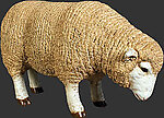 Merino Ewe Statue - Small -Head Down