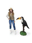 Toucan on Tree Branch Life Size Statue