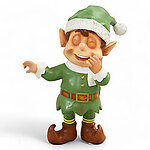 Laughing Santa Elf Statue 3FT