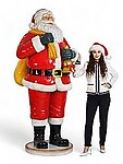 Large Santa Claus Statue with Gift Bag 7 FT