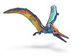 Pterodactyl Flying Life Size Statue Hanging Wings Up Colored 6 FT