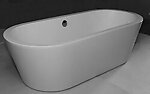 Acera Acrylic Freestanding Soaking Bathtub 67