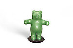 Gummy Bear Statue Green Metallic Color 3 FT Large