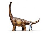 Brachiosaurus Dinosaur Statue Life Size Twisted Neck 17.5FT