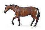 Brown Horse Life Size Statue Working