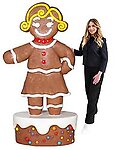 Gingerbread Woman Statue 6.5 FT Large Christmas Decor