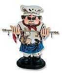 Cook with Utensils Holder Statue