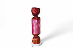 Wrapped Candy Statue Standing 5FT Large Metallic Pink