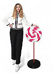 Candy Lollipop Statue 3.3 FT Large on Stand Pink and White