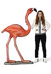 Large Flamingo Statue Head Up 6FT