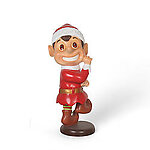 Anxious Santa Elf Statue Red 3FT