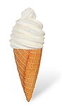 Soft Serve ice cream cone hanging Statue Vanilla 3FT