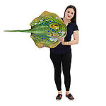 Sting Ray Colorful Life Size Statue Hanging 5 FT