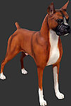 Boxer Dog Statue