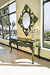 Console Table Abelina Forest Green Finish