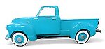 54 Chevy Truck Car Wall Decor Blue Full Size 12.5 FT Replica