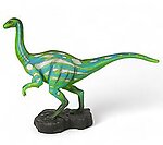 Ornithomimus Dinosaur Life Size Statue - Green and Blue 5.9FT