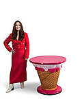 Pink Ice Cream Table