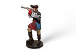 Pirate with Telescope Life Size Statue 6.5 FT