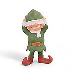 Playful Santa Elf Statue 3FT