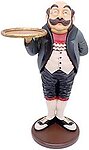 Royal Butler Statue with Tray 3FT