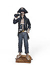 Skeleton Pirate with Telescope Life Size Statue 6.5 FT