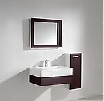 Aura Modern Bathroom Vanity Set with Side Cabinet and LED Mirror 29.5