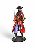Black Beard Pirate Statue Life Size 6.5 FT