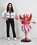 Candy Peppermint Fairy Girl Statue 4 FT