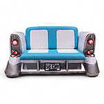 Retro 56 Chevy Car Sofa Turquoise
