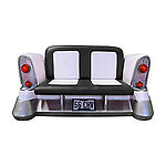 Retro 56 Chevy Car Sofa Black and White