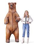 Large Grizzly Bear Standing Statue
