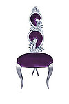 Suzette Modern Dining Chair Purple Velvet