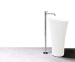 Davoli - Modern Bathroom Pedestal Sink Cast Stone 17.7