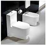 Abruzzi Modern Bathroom Toilet Two Piece Dual Flush