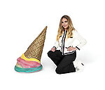 Melted Ice Cream Upside Down Statue 3FT