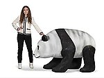 Panda Walking Life Size Statue