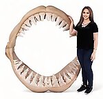 Huge Great White Shark Jaws Wall Mount